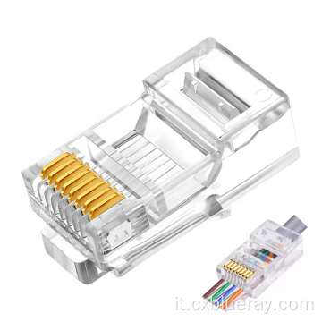 Wholesale impermeabile non schermato UTP 8p8c 3u 15u 50u rj45 plug modulare cat5 connettore